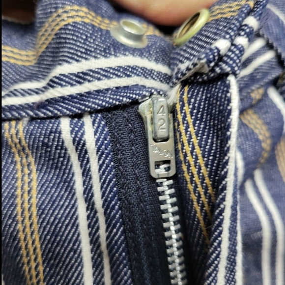 Vintage NWT 60s/70s Big Yank Stripped Fringe Jeans Size 29 - Picture 10 of 10